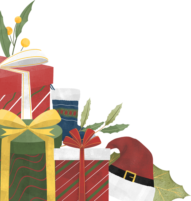 Cute Christmas Corner Background